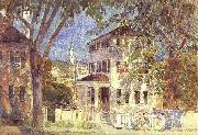 Childe Hassam Street in Portsmouth oil